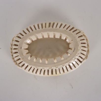 Piatto con Cestino in Terraglia