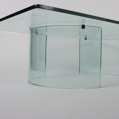 Table basse en verre des années 1960