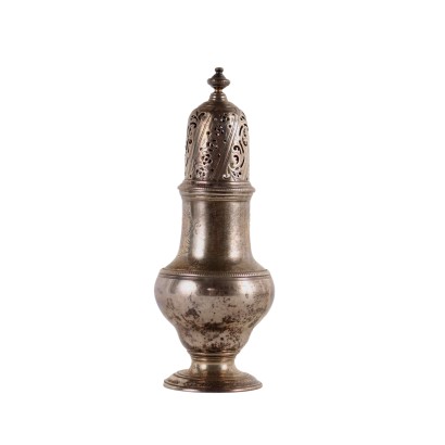 Ancient Spice Box 925 Silver London England 1741