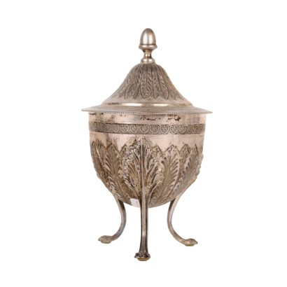 Ancient Sugar Bowl Silver Florence First Half XX Century