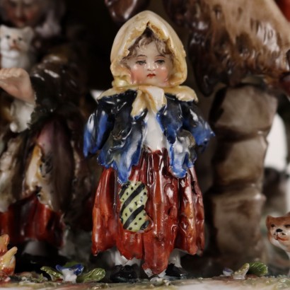 Porcelain Sculptural Group by Rudols