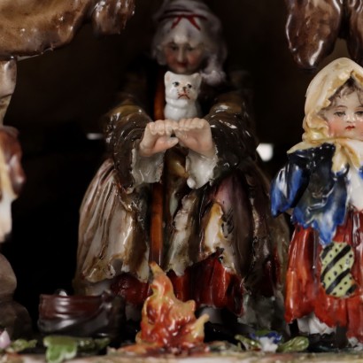 Porcelain Sculptural Group by Rudols