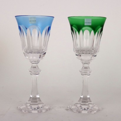 Group of Cristal Sèvres glasses