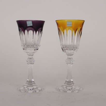 Group of Cristal Sèvres glasses