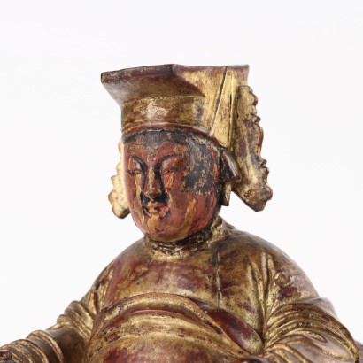 Carved Wooden Dignitary Figure