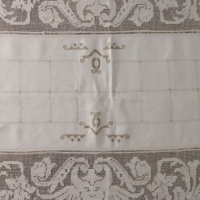 Tovaglia in Lino Con 12 Tovaglioli