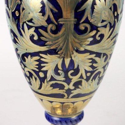 Coppia di Vasi in Ceramica Robbia Gual