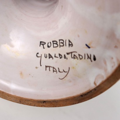 Coppia di Vasi in Ceramica Robbia Gual