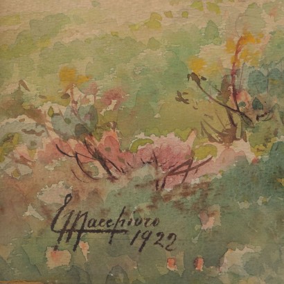 Painting Landscape with figure, Impression of the Ligurian Rivarolo pine forest, Impression of the Ligurian Rivarolo pine forest, Impression of the Ligurian Rivarolo pine forest, Impression of the Ligurian Rivarolo pine forest, Impression of the Ligurian Rivarolo pine forest, Impression of the Ligurian Rivarolo pine forest, Impression of the Ligurian Rivarolo pine forest, Impression of the Ligurian pine forest Ligurian Rivarolo
