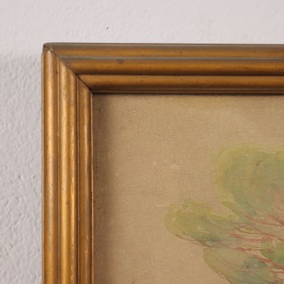 Painting Landscape with figure, Impression of the Ligurian Rivarolo pine forest, Impression of the Ligurian Rivarolo pine forest, Impression of the Ligurian Rivarolo pine forest, Impression of the Ligurian Rivarolo pine forest, Impression of the Ligurian Rivarolo pine forest, Impression of the Ligurian Rivarolo pine forest, Impression of the Ligurian Rivarolo pine forest, Impression of the Ligurian pine forest Ligurian Rivarolo