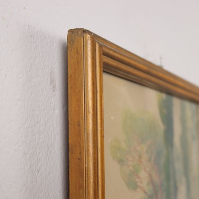 Painting Landscape with figure, Impression of the Ligurian Rivarolo pine forest, Impression of the Ligurian Rivarolo pine forest, Impression of the Ligurian Rivarolo pine forest, Impression of the Ligurian Rivarolo pine forest, Impression of the Ligurian Rivarolo pine forest, Impression of the Ligurian Rivarolo pine forest, Impression of the Ligurian Rivarolo pine forest, Impression of the Ligurian pine forest Ligurian Rivarolo
