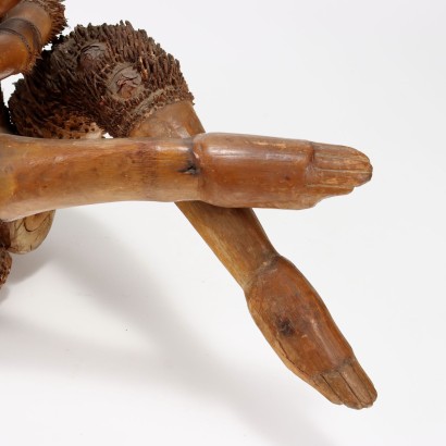 Scimmia Scultura Lignea