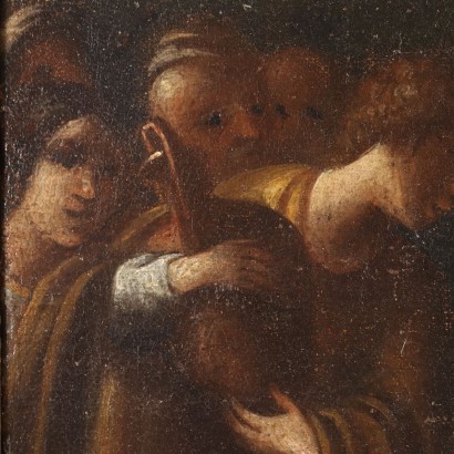 Painting with Biblical Scene, Melchizedek welcomes Abraham