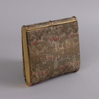 Vintage-Clutch aus verziertem Stoff