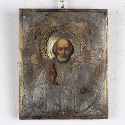 Ikone des Segens des Heiligen Nikolaus