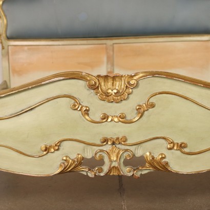 Cama doble estilo rococó