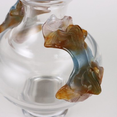 Daum-Vase aus Kristall und Kalbspaste