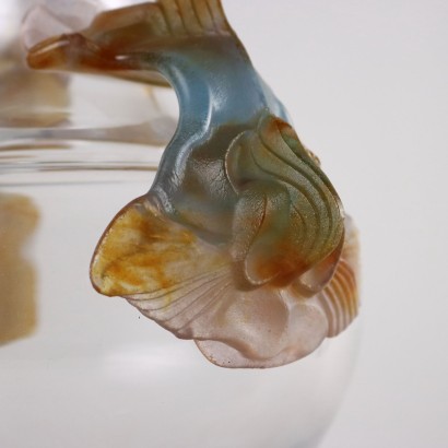 Daum-Vase aus Kristall und Kalbspaste