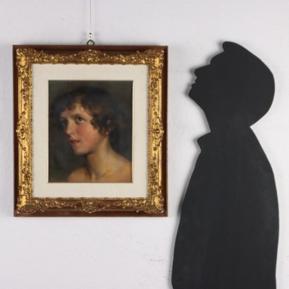 Gemälde mit Kindergesicht 1904