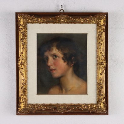 Gemälde mit Kindergesicht 1904