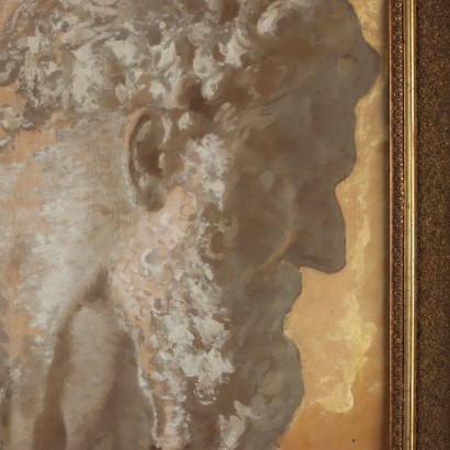 Pintura de Antonio Oberto,Composición con busto escultórico,Antonio Oberto,Antonio Oberto,Antonio Oberto