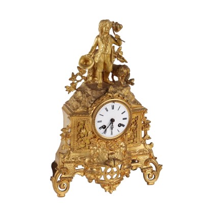 Orologio da Tavolo in Bronzo Dorato