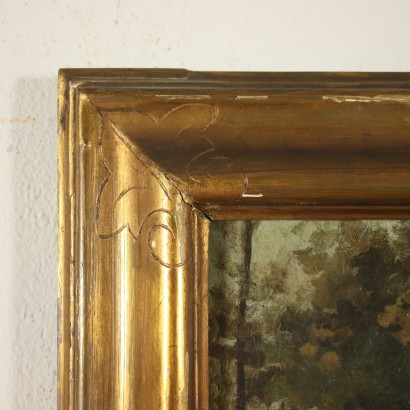 arte, arte italiana, pittura ottocento italiana,Paesaggio con Figure