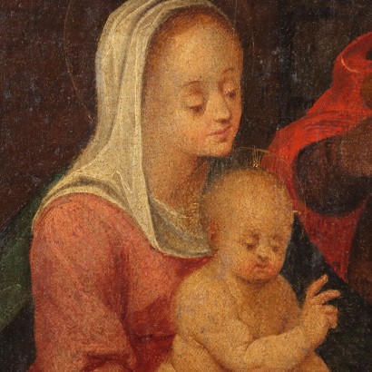 Cuadro con Adoración de los Reyes Magos