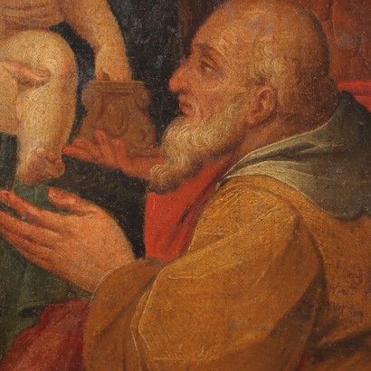 Cuadro con Adoración de los Reyes Magos