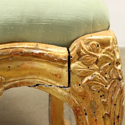 Gruppo di Quattro Sedie in Stile Baroc