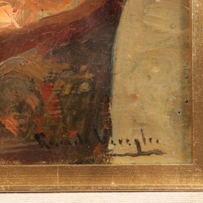 Pintura de Riccardo Viriglio,Retrato femenino,Riccardo Viriglio,Riccardo Viriglio,Riccardo Viriglio