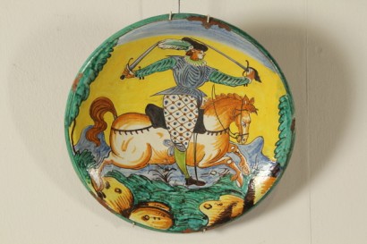 Televisores de antigüedades de Montelupo Fiorentino, cerámica, placa, Montelupo Fiorentino, de principios del siglo XVII