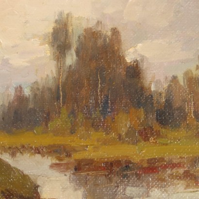 Pintura de Romeo Borgognoni,Paisaje con río.,Romeo Borgognoni,Romeo Borgognoni,Romeo Borgognoni,Romeo Borgognoni,Romeo Borgognoni