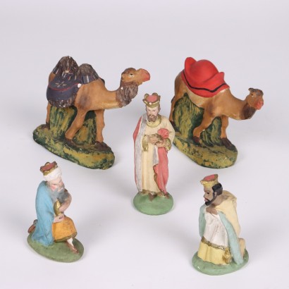 antiquariato, oggettistica, antiquariato oggettistica, oggettistica antica, oggettistica antica italiana, oggettistica di antiquariato, oggettistica neoclassico, oggettistica del 800,Presepe in Gesso Completo