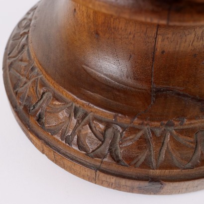 Par de jarrones de madera