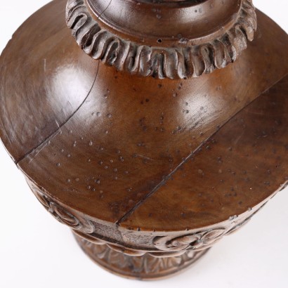 Par de jarrones de madera