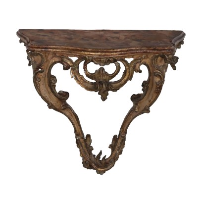 Small Antique Console Baroque Style Italy XX Century