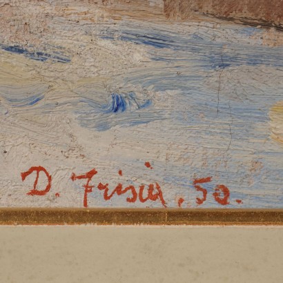 Pintura de Donato Frisia,Paisaje de montaña,Donato Frisia,Donato Frisia,Donato Frisia