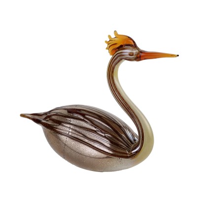 Pájaro Acuático de Cristal de Murano Sergio Costantini