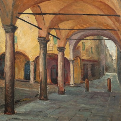 Gemälde von Riccardo Viriglio, Stadtansicht, Riccardo Viriglio, Riccardo Viriglio, Riccardo Viriglio, Riccardo Viriglio