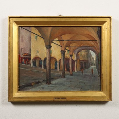 Gemälde von Riccardo Viriglio, Stadtansicht, Riccardo Viriglio, Riccardo Viriglio, Riccardo Viriglio, Riccardo Viriglio