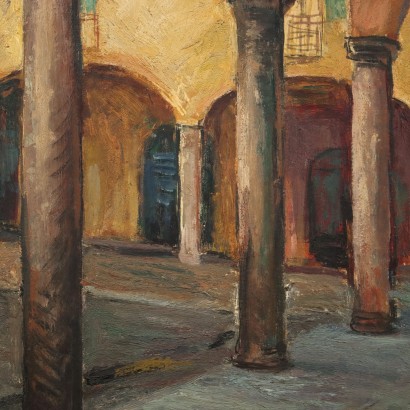 Gemälde von Riccardo Viriglio, Stadtansicht, Riccardo Viriglio, Riccardo Viriglio, Riccardo Viriglio, Riccardo Viriglio