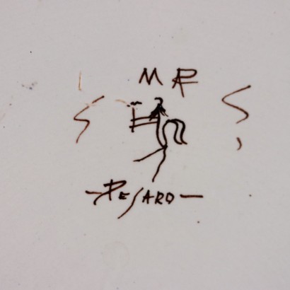 Piatto da Parata in Maiolica M.A.P. Me