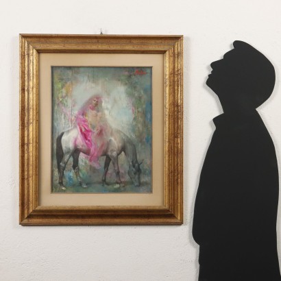 Dipinto di Maurizio Goracci,Figura femminile a cavallo,Maurizio Goracci,Maurizio Goracci,Maurizio Goracci,Maurizio Goracci,Maurizio Goracci