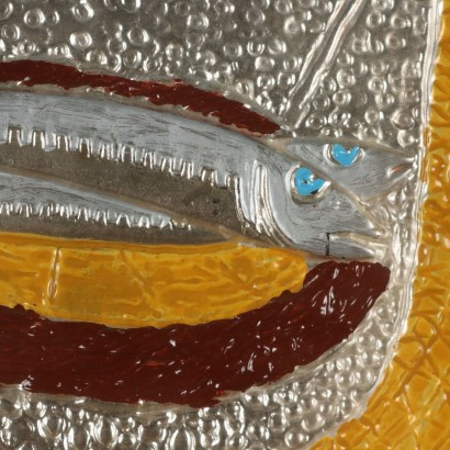 Bas-relief on silver by Giuseppe Mign,Fishing of sardines,Giuseppe Migneco,Giuseppe Migneco,Giuseppe Migneco,Giuseppe Migneco,Giuseppe Migneco,Giuseppe Migneco
