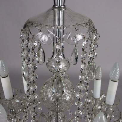 Large Glass Chandelier