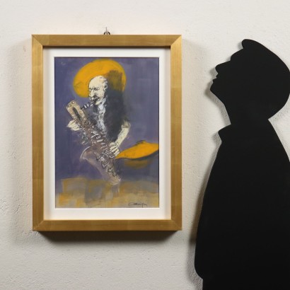 Dipinto di Giancarlo Cazzaniga,Jazz man -Il sassofonista,Giancarlo Cazzaniga,Giancarlo Cazzaniga,Giancarlo Cazzaniga,Giancarlo Cazzaniga,Giancarlo Cazzaniga,Giancarlo Cazzaniga