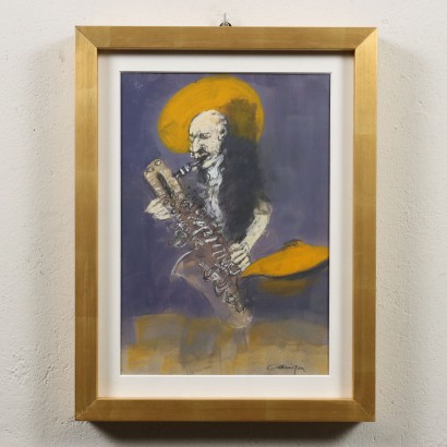 Dipinto di Giancarlo Cazzaniga,Jazz man -Il sassofonista,Giancarlo Cazzaniga,Giancarlo Cazzaniga,Giancarlo Cazzaniga,Giancarlo Cazzaniga,Giancarlo Cazzaniga,Giancarlo Cazzaniga
