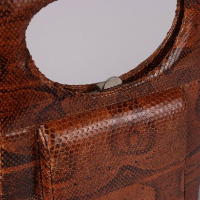 Bolso de mano de reptil vintage