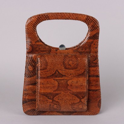 Bolso de mano de reptil vintage